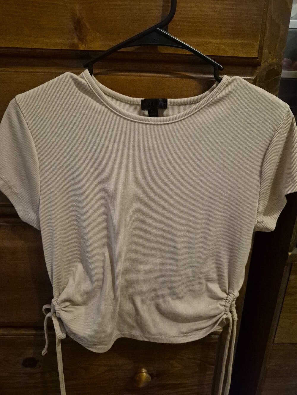 Light Brown/Nude Tie Top